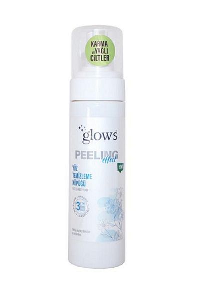 Glows Peeling Facial Cleansing Foam Combination and Oily Skin 200 Ml