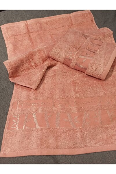 ŞENER HOME مجموعة من 2 منشفة يد ووجه من الخيزران عالي الجودة مقاس 50 × 90 - م...