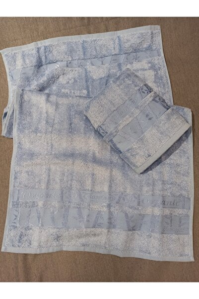 ŞENER HOME 2-х штучний рушник для рук і обличчя з бамбука першого сорту 50x90 - синій