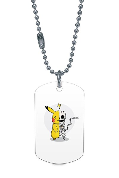 herotasarım علامة هيكل عظمي فضية من بيكاتشو - Dft7376