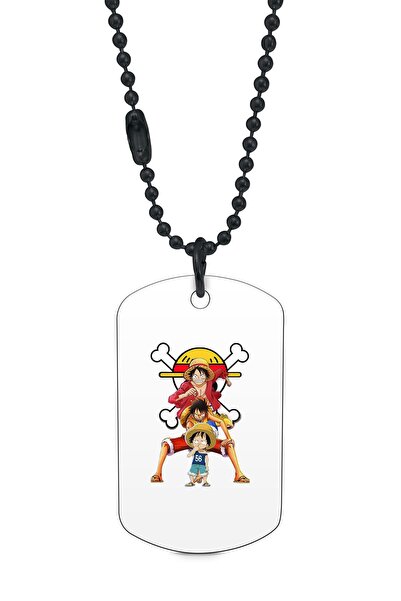 herotasarım One Piece Siyah Renk Künye / Kolye Dft7350