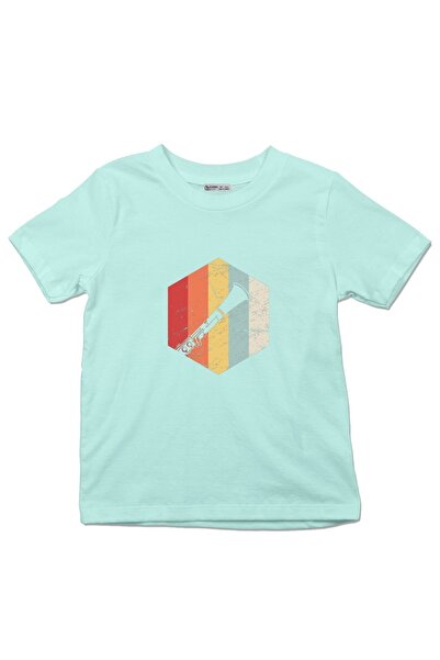 GreenMint تي شيرت للأطفال ريترو فينتاج Clarinet_ks1401