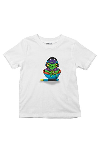 GreenMint تي شيرت للأطفال الضفدع&amp; Music_oe1191