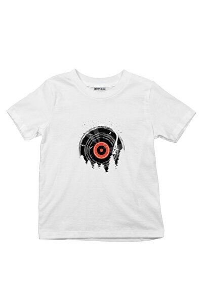 GreenMint تي شيرت للأطفال فينيل آرت - سجل ميدنايت ستارز فينيل لمحبي الموسيقى_...