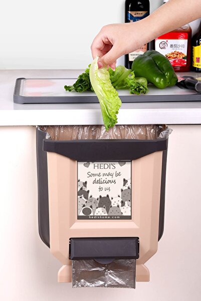 Hedi's Home Pratik Katlanabilir Askılı Mutfak Çöp Kovası