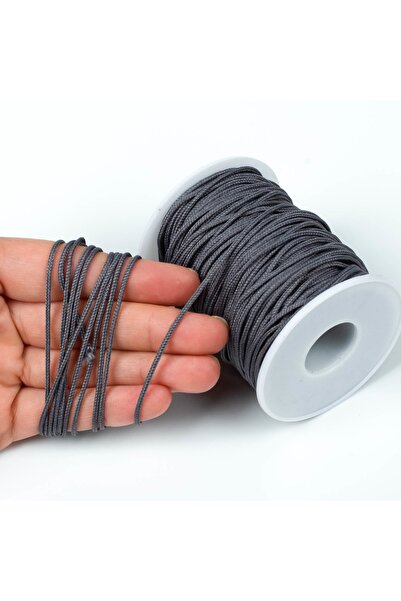 yfhobi 10 Metre - 1.5 Mm Paracord Ip, Bileklik Ipi, Takı Ipi, Örgü Ip, Gri Re...