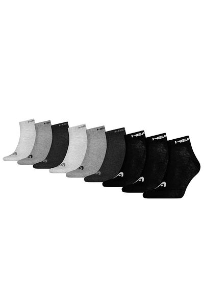 Head Unisex Quarter Socken, 9er-Pack – PERFORMANCE QUARTER ECOM, Sportsocken, Logo