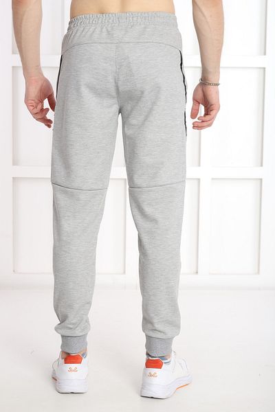 NEED LİFE Men's Gray Melange Sweatpants