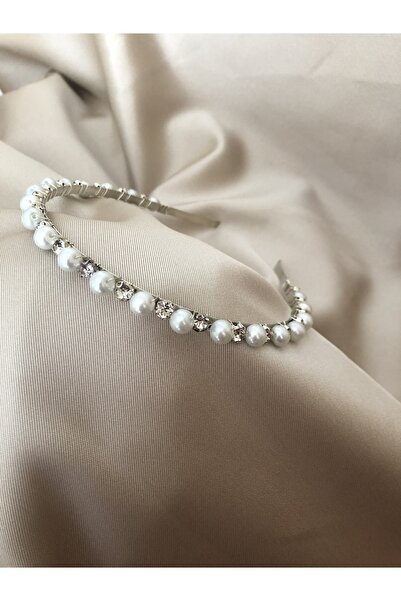 DOĞA ART STORE Αξεσουάρ νυφικών μαλλιών με κρυστάλλινα κορώνα με πέρλες