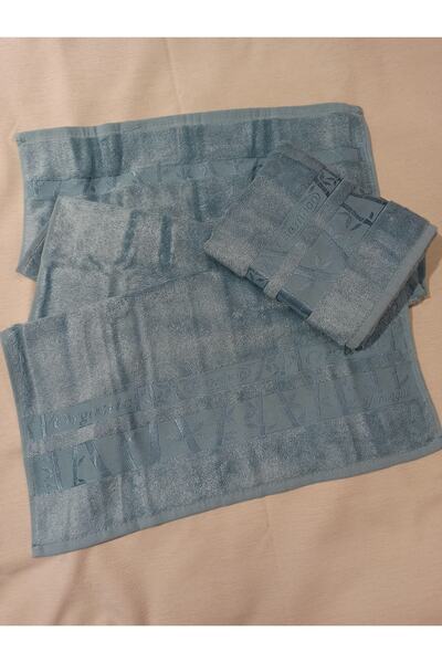 ŞENER HOME 2-х штучний рушник для рук і обличчя з бамбука першого сорту 50x90 - м'ятний