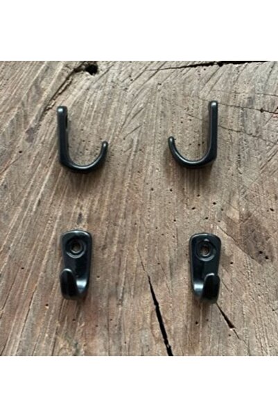 Ars Dekoratif Mini Askı Mat Siyah Mini Kanca Tesbih Askısı 100adet 2cm