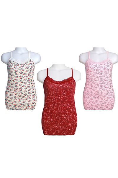 Meren Underwear 3-Piece Economical Patterned Lycra Large Lace Rope Strap Women's Athlete