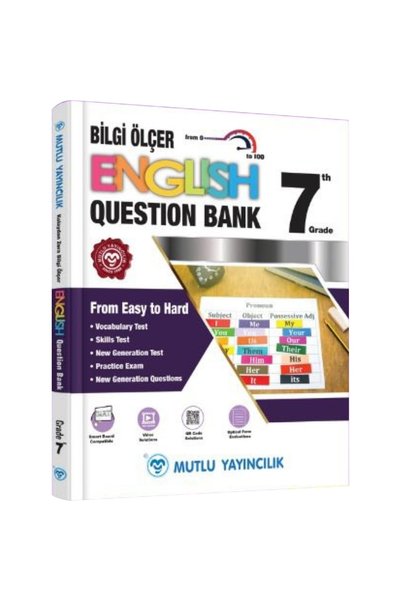 Mutlu Yayıncılık 7. Sınıf Ingilizce Bilgi Ölçer Soru Bankası