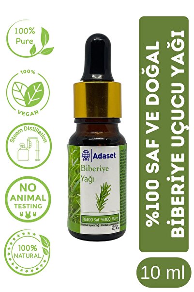 Adaset %100 Saf Ve Doğal Biberiye Yağı 10 Ml