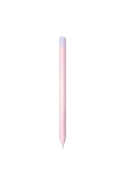Microsonic Apple Pencil (2. Nesil) Kılıf Mat Silikon Lila Pembe