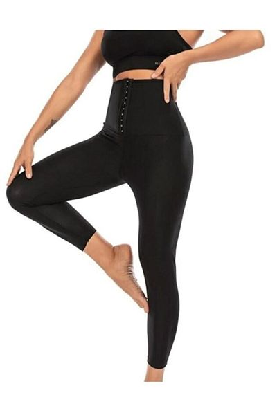 FİT WOMEN Slimming Thermal Două mărimi Slimming Body Shaper Sauna Agrafe Clip Corset Jambiere