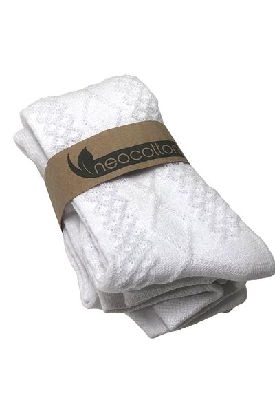 neocotton Детски памучен чорапогащник с шарка баклава Nc7028