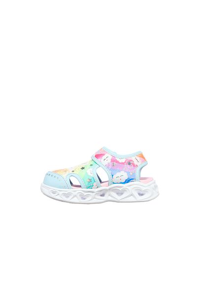 SKECHERS Sandalette - Türkis - Flacher Absatz