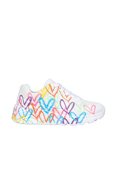 SKECHERS Sneaker - Weiß - Flacher Absatz