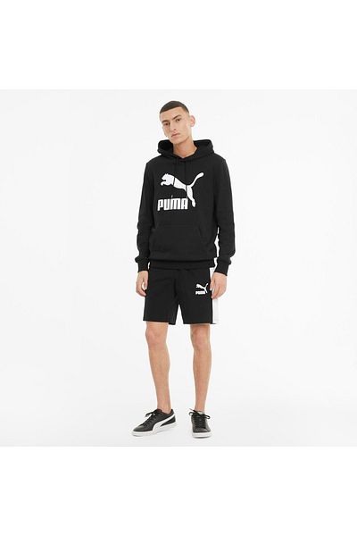 Puma Hanorac negru pentru bărbați - Logo Classics, Model TR
