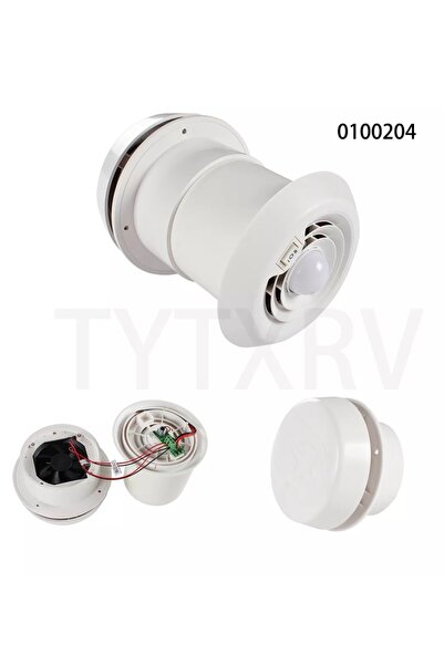 REVEX 12v Karavan Banyo Mantar Havalandirma Işıklı 2 Fan Hız Kademesi,çift Güçlü Fanlı