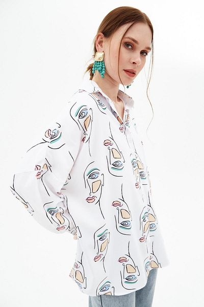Pattaya Shirt - White - Oversize