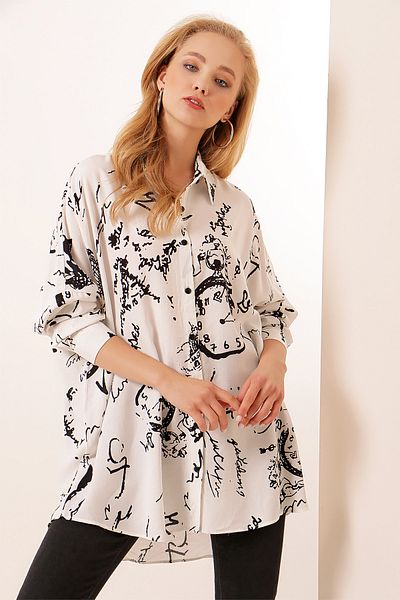 Pattaya Shirt - White - Oversize