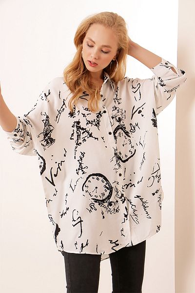 Pattaya Shirt - White - Oversize