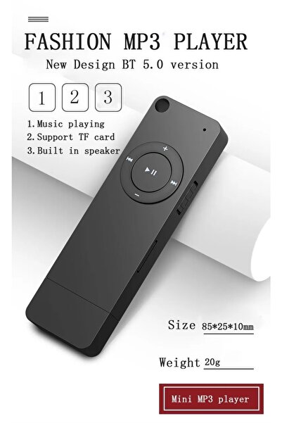 JUNGLEE Bluetooth Lu Mp3 Player Dahili Hoparlör Kablolu Ve Kablosuz Kulaklık Ile Kullanabilme Mini Mp3 Çalar