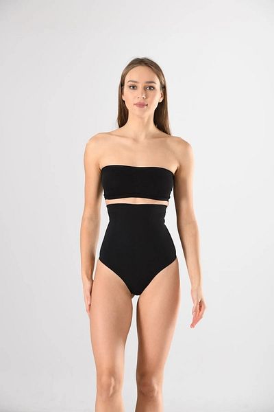 Donna Liberta Women's Extra High Waist Anti-Slip Silicone String Size 2 Slimming Belly Area Panties Corset