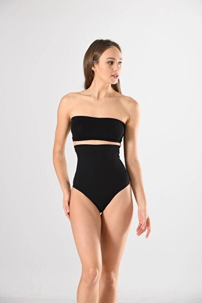 Donna Liberta Women's Extra High Waist Anti-Slip Silicone String Size 2 Slimming Belly Area Panties Corset