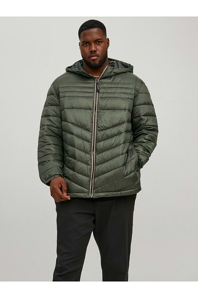 Jack & Jones Jack Jones 12214531   Jjehero Puffer Coat gonflabil cu glugă - Verde - 6xl