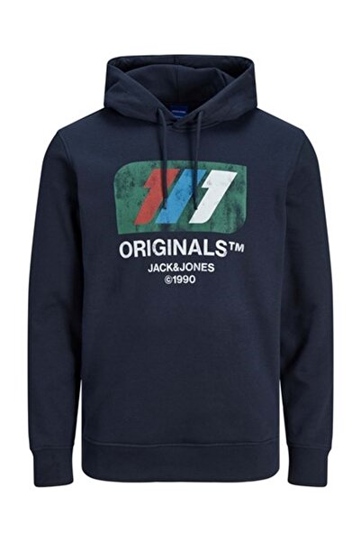 Jack & Jones Jack Jones 12216046 Jcokım 3 Смугастий капюшон. Світшот - Синій - M - St05218-lacivert-m