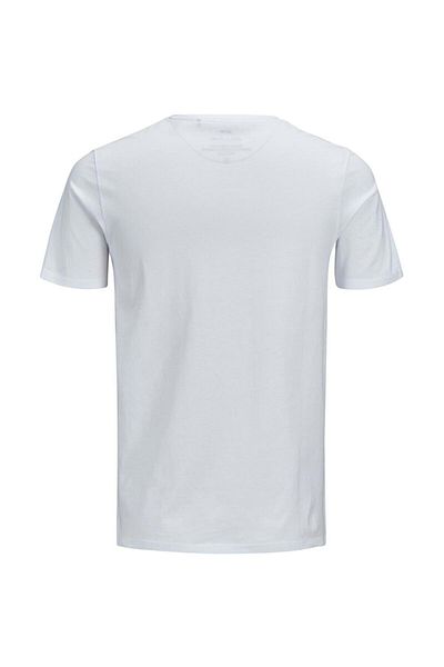 Jack & Jones Τζακ Τζόουνς 12137126   Μπλουζάκι με γραφή μπροστά - Λευκό - M - St04355-white-m