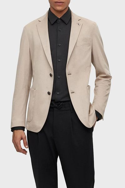 BOSS Stretch Fabric Slim Fit Unlined Blazer Jacket Men's Jacket 50489419 271