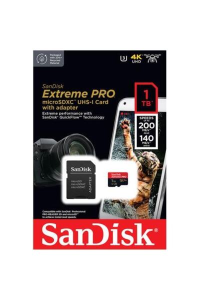 SanDisk Extreme Pro 1tb Micro SD Memory Card 200mb/90mb Sdsqxcd-1t00