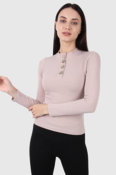 ALEXANDERGARDI Μακρυμάνικο μπλουζάκι με κουμπιά (b20-1669)