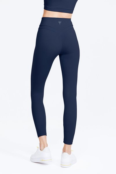 YES FLÂNEUSE Melissa Yüksek Bel Yf Signature Lacivert Yoga Tayt