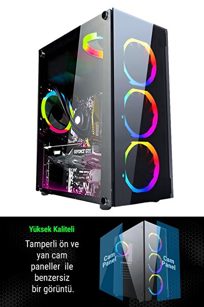 Gaming Game 99x N13s Pro (pubg,gta 5) I7 860,16gb Ram,256gb Ssd,4gb Gt740 Masaüstü Oyuncu Bilgisayarı