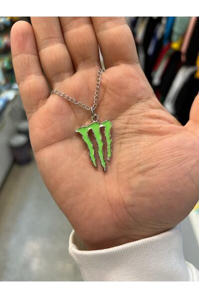 Kuzgunshop Monster Yeşil Kolye