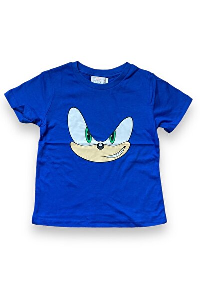 Pink Hippo Kids تي شيرت للأطفال مطبوع عليه سونيك للجنسين