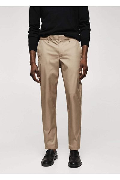 MANGO Man Βαμβακερό παντελόνι Slim Fit