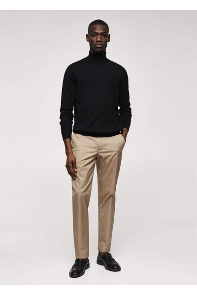 MANGO Man Βαμβακερό παντελόνι Slim Fit
