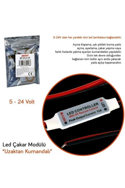Carub Pcx Nmax Xmax Fren Stop Led Çakar Modülü Uzaktan Kumandalı