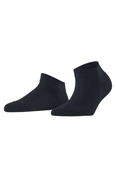 FALKE Damen Sneaker-Socken – Sensitive London, 100 % Mais, Bündchen, Logo, Farbe Zero