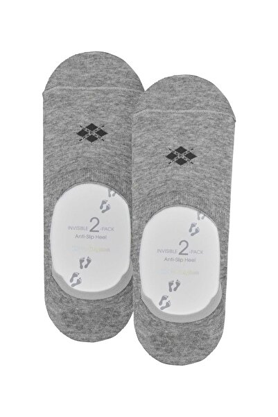 Burlington 2er-Pack Herren Füßlinge – Casual IN, rutschfester Absatz, Einfarbig