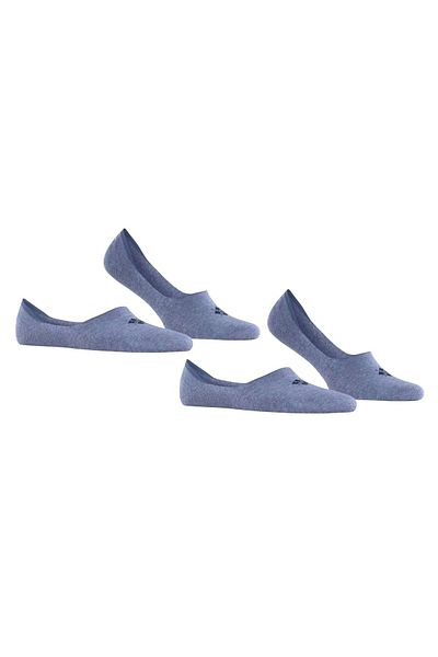 Burlington 2er-Pack Herren Füßlinge – Casual IN, rutschfester Absatz, Einfarbig