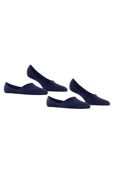 Burlington Damen Füßlinge, 2er Pack - Everyday IN, Anti-Slip Heel, einfarbig