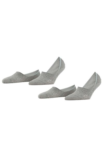 Burlington Damen Füßlinge, 2er Pack - Everyday IN, Anti-Slip Heel, einfarbig