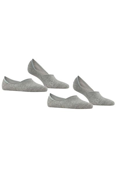 Burlington Damen Füßlinge, 2er Pack - Everyday IN, Anti-Slip Heel, einfarbig